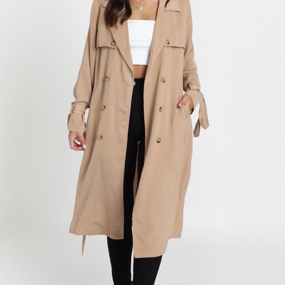 Tan London Fog Trench Coat - Picture 7 of 7